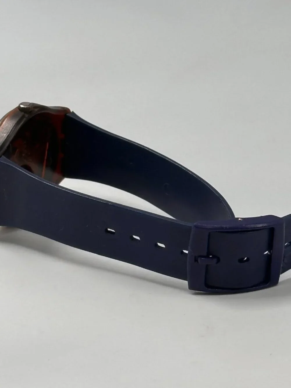 Swatch Lazuli Watch Men 33mm Blue Dial Swiss GF101 New Battery 9